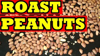 HOW TO ROAST PEANUTS PERFECTLY ROASTED PEANUTS IN PAN HOW TO ROAST PEANUTS IN OVENROAST GROUNDNUT [upl. by Ecniuq]