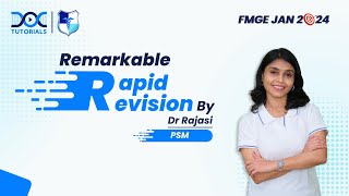 Remarkable Rapid Revision Preventive and social medicine PSM  Dr Dr Rajasi  FMGE and Neet Pg [upl. by Aiotal]