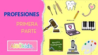 Oficios y profesiones para niños  ¿Qué quieres ser de grandePRIMERA PARTE [upl. by Duke]