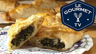 Spinach and Feta Bourekas  Recipe  LeGourmetTV [upl. by Infeld]