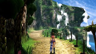 Final Fantasy X2 HD Remaster  Ambience amp Music  Waterfall  Beside OST Besaid Island 4K [upl. by Cowie]