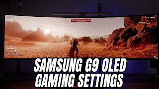 Samsung G9 OLED HDR Gaming settings Helldivers 2 Ultrawide [upl. by Mundford756]