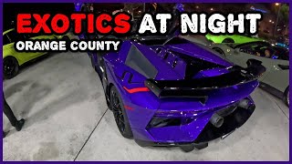 Night drive with some Exotic Cars in Orange County [upl. by Anifur141]