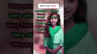 Dont use Very esllearners learnenglish education [upl. by Rafaelia7]