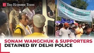 Delhi Police detains Sonam Wangchuk 120 more amid protests for Ladakh’s sixth schedule rights [upl. by Phyl]