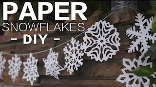 DIY Paper Snowflakes  Garden Answer [upl. by Adamis]