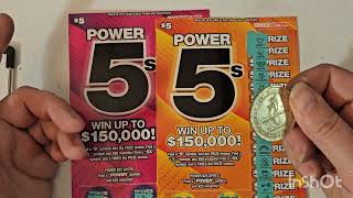 Power 5s For The Win We Love Lottery Tickets [upl. by Audwen792]