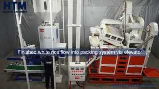 Operation Guide of ZCT1000 Mini Rice Mill PlantPacking System  HTM [upl. by Akinirt932]