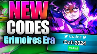 REVAMP  NEW CODES GRIMOIRES ERA CODES  NEW ROBLOX GRIMOIRES ERA CODES [upl. by Erodroeht259]