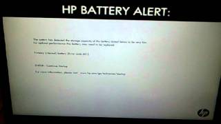 hp battery error [upl. by Eidnar]