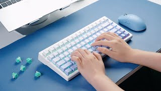 Typing Sound ASMR  MCHOSE G75 Trimode Gasket Structure Gaming Mechanical Keyboard mchose asmr [upl. by Lydia640]