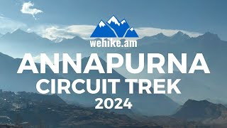 Annapurna Circuit Trek with We Hike Armenia  Thorong La Pass [upl. by Nomde]