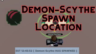 Shindo Life  DemonScythe Spawn Location  CODE [upl. by Quartas]