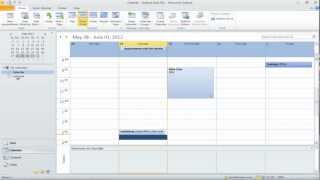 How to work with Multiple Calendars in Outlook 2010 [upl. by Sakiv172]