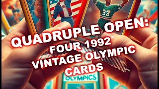 Unboxing 1992 Olympics Cards Epic Vintage Reveals shorts collectiblecards collectablecards [upl. by Ardnot649]