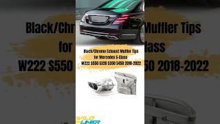 Maybath Style Exhaust Muffler Tips for Mercedes SClass W222 S550 S320 S350 S450 20182022 [upl. by Esilahs]