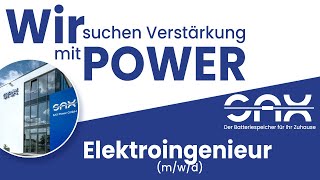 Wir suchen Elektroingenieure mit ENERGY  SAX Power [upl. by Tila622]