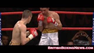 Scott Quigg vs Angelo Villani Highlights Quigg knocked down [upl. by Htidirem256]