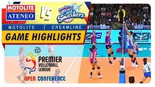 PVL OC 2018 AteneoMotolite vs Creamline  Game Highlights  October 21 2018 [upl. by Siubhan]