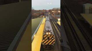 Bridge view of Amtrak 9646 arrival at Berlin [upl. by Anjela]