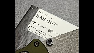 Benchmade 537 Bailout 537GY1 CPMM4 unboxing [upl. by Nerha296]