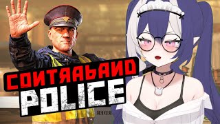 THE SUSSIEST COP YOULL EVER SEE Elly Plays Contraband Police vtuber twitchstreamer [upl. by Daloris117]