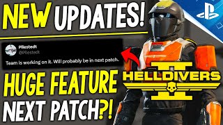 NEW Helldivers 2 Update HUGE FEATURE Coming in the Next Patch [upl. by Sherye]