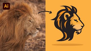 Adobe Illustrator Tutorial Draw Lion Face Mascot Logo  Vector Mascot Logo Design  Hiru Designs [upl. by Ria]