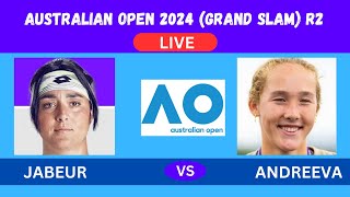 JABEUR vs ANDREEVA  AUSTRALIAN OPEN R2 2024 LIVE PLAYBYPLAYLIVESTREAM TENNIS TALK [upl. by Plate867]