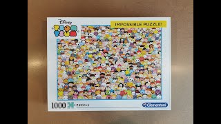 Timelapse Puzzle  1000 Pieces Clementoni  Tsum Tsum Impossible Puzzle [upl. by Annaeg]