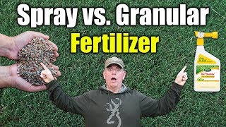 Spray vs Granular Fertilizer  Which is Better on Lawns [upl. by Aseela]