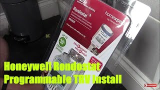 Honeywell Rondostat Programmable Thermostatic Radiator Valve TRV HomeExpert Setup [upl. by Halil]