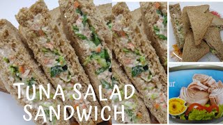 Tuna Salad Sandwich  Healthy Recipe  Easy amp Quick Sandwich 18 [upl. by Akcinat]