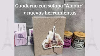 Cuaderno con solapa sencillo quotAmourquot con herramientas y colección nueva [upl. by Salli]