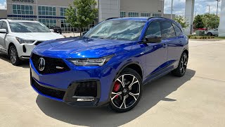 Apex Blue 2025 Acura MDX TypeS Advance Walkaround [upl. by Swanhildas]