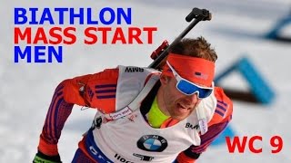 BIATHLON MEN MASS START 19032017 World Cup 9 Holmenkollen Norway [upl. by Woodie]