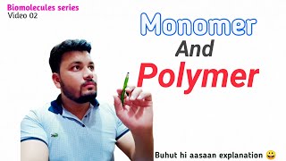 What are monomer and polymer  easily definitions  alizaibiology2033 [upl. by Py]