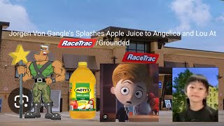 Jorgen Von Strangle Splashes Apple Juice to Angelica and Lou At RaceTracGrounded [upl. by Lydnek]