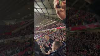 Nottingham Forest fans after victory at Old Trafford premierleague shorts footballpassion [upl. by Xenos]