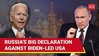 Putins Rare Declaration Against America First Time Since Ukraine Conflict Began  War Next [upl. by Atiram455]