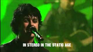 Green Day  The Static Age Lyrics Live [upl. by Hahnert]