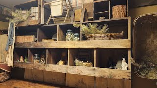 Christmas Primitive Home of Antique Shop Owners So Many Great Decorating Ideas Inspiration [upl. by Lucilla]