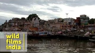 A cruise along the holy Ganges River Varanasi [upl. by Niai]