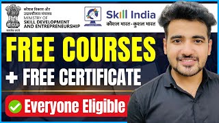 Skill India Digital Free Certification Courses  Gov Approved Free Certificate  Web Development [upl. by Rimhsak]