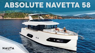 Absolute Yachts  Navetta 58  POV Yacht tour esterni e cabine [upl. by Atsahc465]