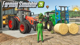 Straw Unloading with KUBOTA amp NEW MACHINE In Fs25  Farming Simulator 25  Timelapse [upl. by Adiela]