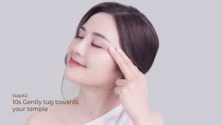 Eye Yoga Practice  Hada Labo Premium Eye Essence Cream  Revitalise Youthful Radiance [upl. by Melvina]