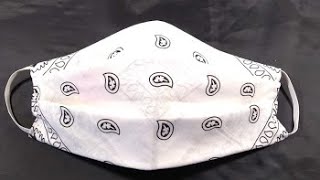 How to Make a Bandana Face Mask Tutorial  Quick amp Easy  hand sewn face mask tutorial  Stay Safe [upl. by Fabrianna129]