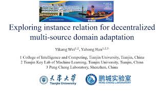 Exploring Instance Relation for Decentralized MultiSource Domain Adaptation ICASSP 2023 [upl. by Kissiah337]