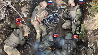 Horrible Ukrainian FPV drones wipes out elite North Korea soldiers in surprise attack in Russia [upl. by Phelia]